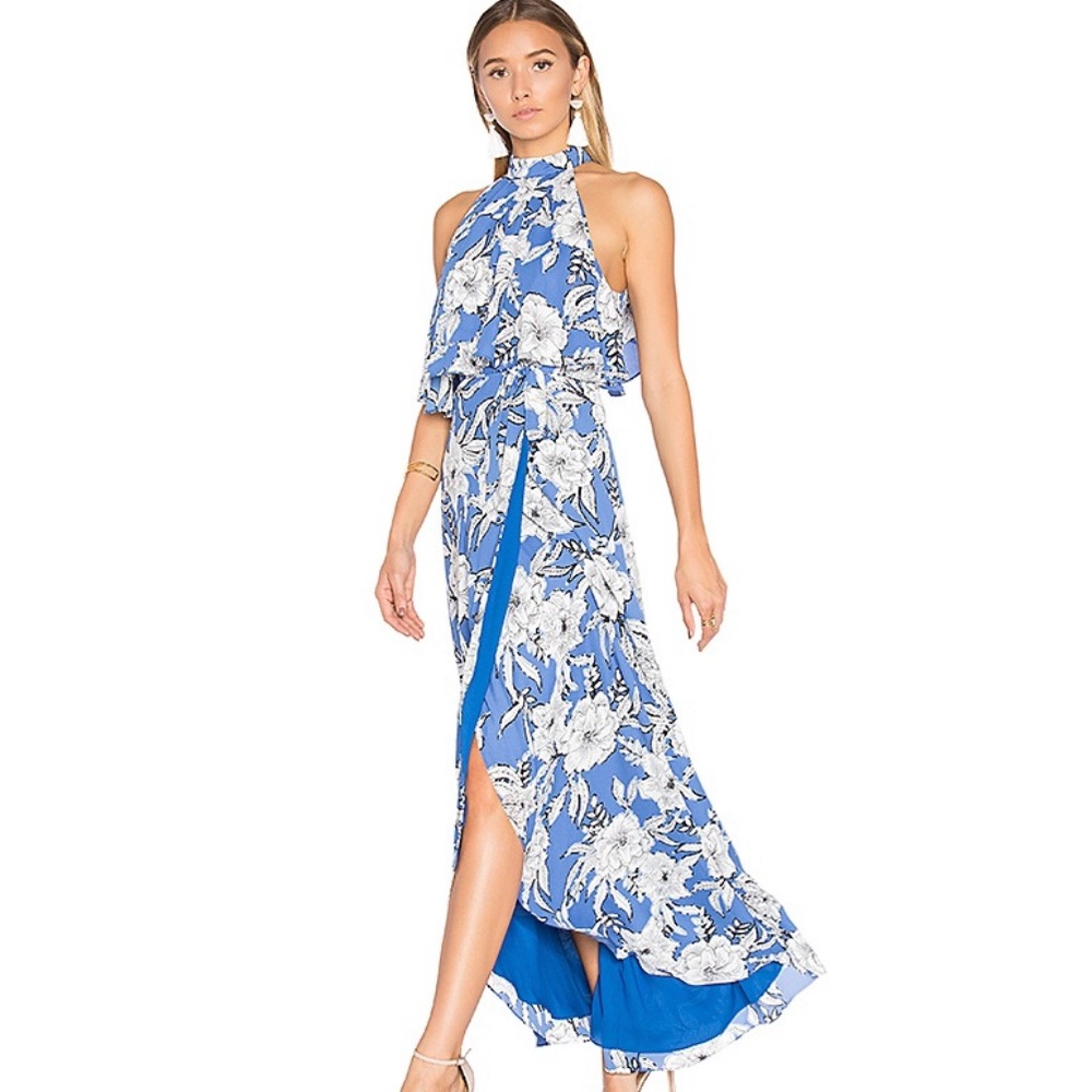 Golden ray maxi dress